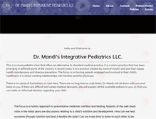 Tablet Screenshot of drmandipediatrics.com